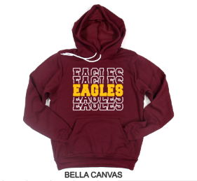EAGLES STACKED HOODIE