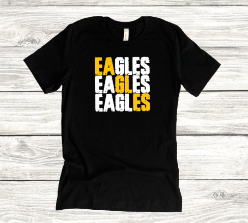 EAGLES RETRO BLACK SHIRT