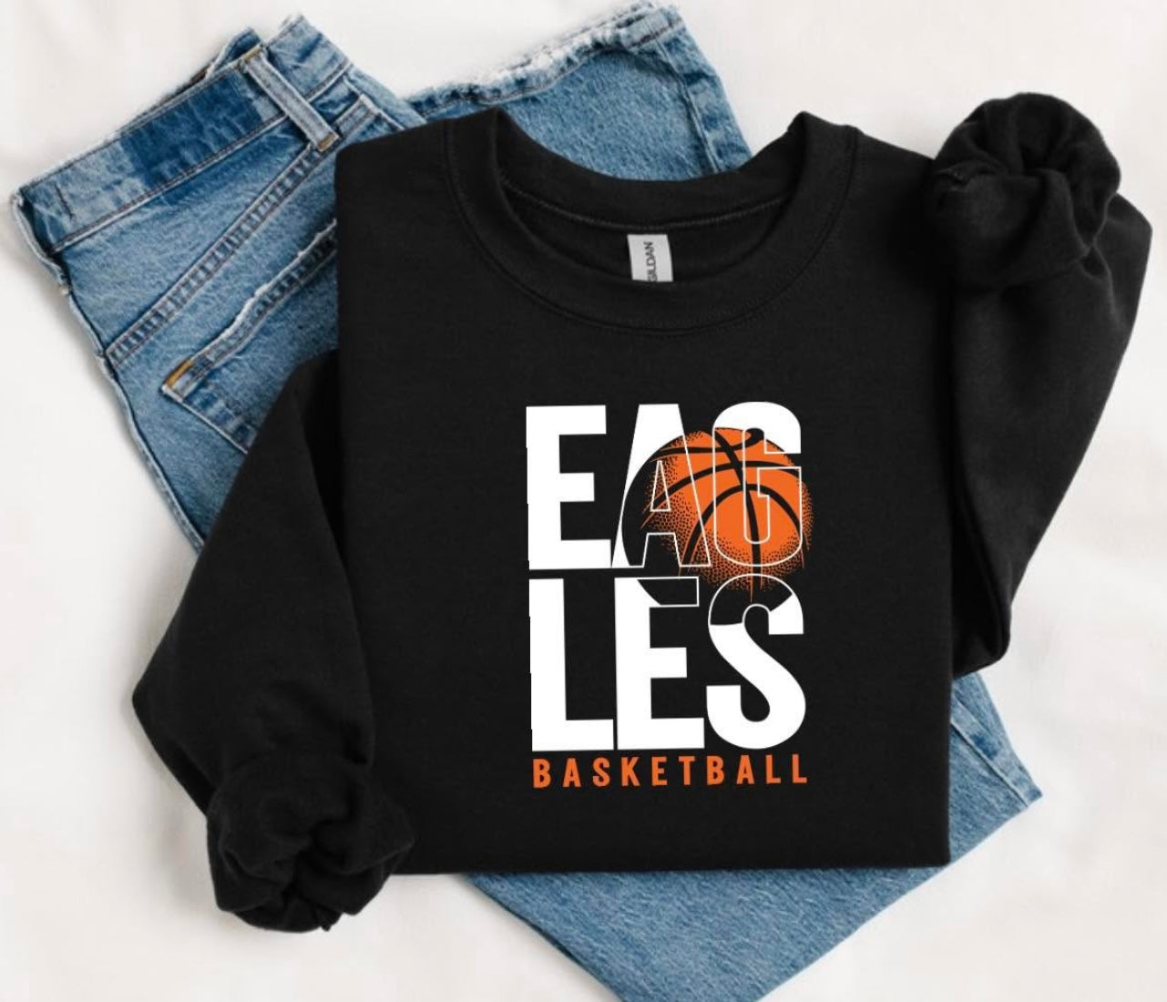 EAGLES BASKETBALL CREWNECK