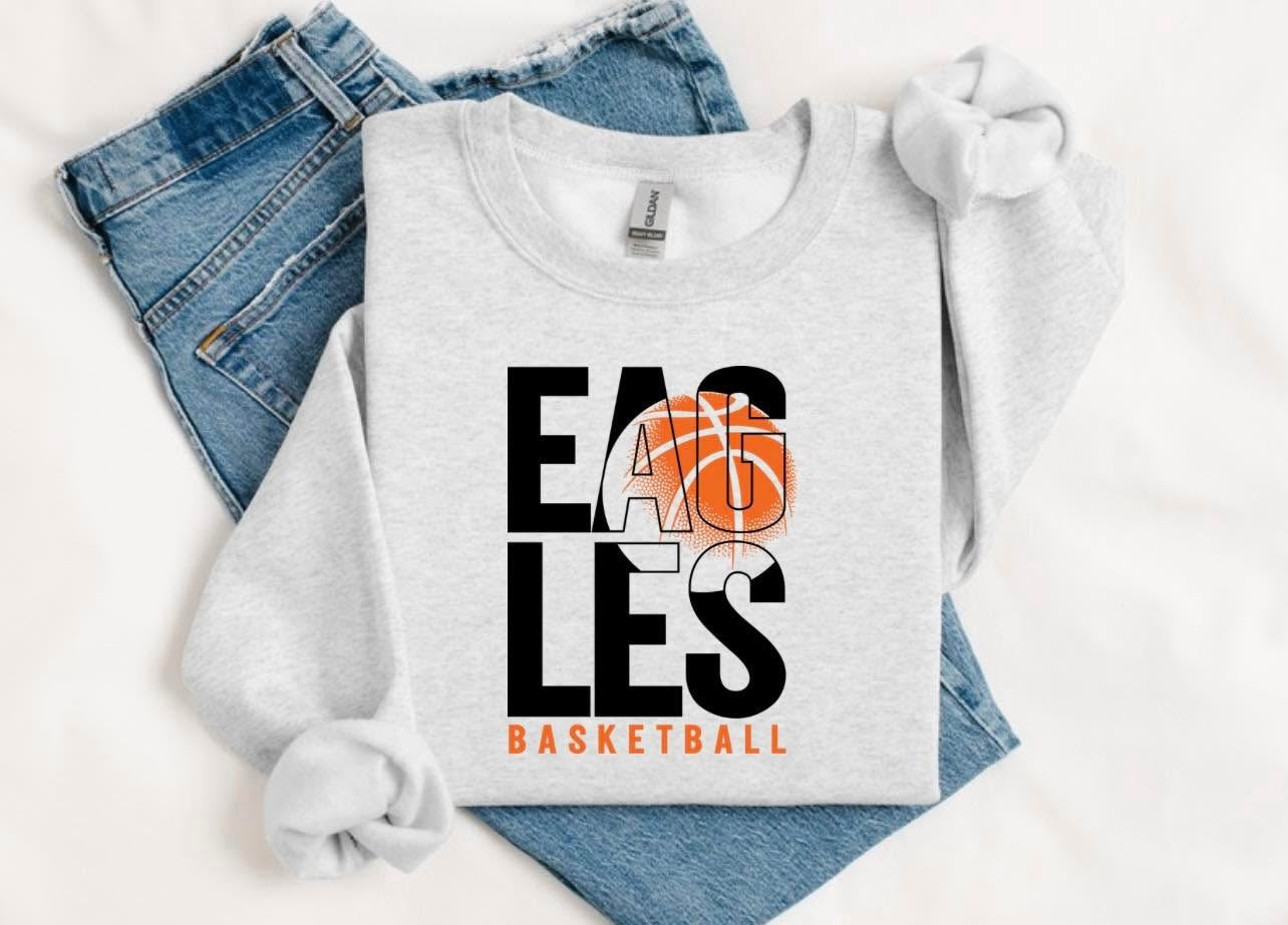 EAGLES BASKETBALL CREWNECK